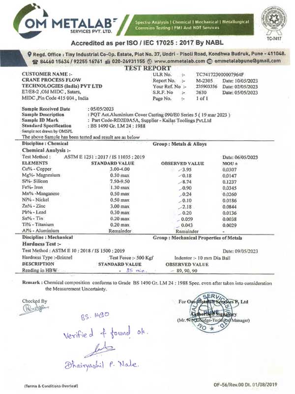 Kailas Toolings Pvt. Ltd. ISO Certificate